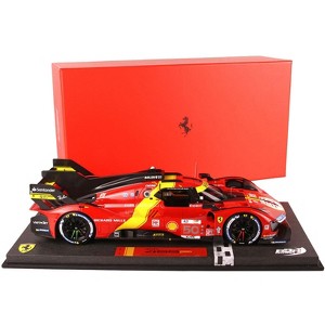 Ferrari 499P Hypercar #50 "Ferrari AF Corse" "24 Hours of Le Mans" (2023) with DISPLAY CASE 1/18 Model Car by BBR - 1 of 4