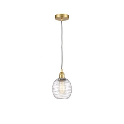 Belfast - 1 Light Cord Hung Mini Pendant In Industrial Style-9.75 Inches Tall and 6 Inches Wide
