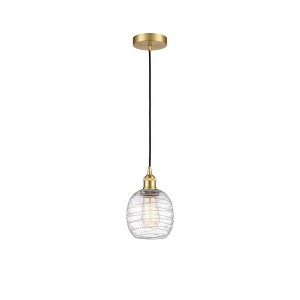 Belfast - 1 Light Cord Hung Mini Pendant In Industrial Style-9.75 Inches Tall and 6 Inches Wide - 1 of 1