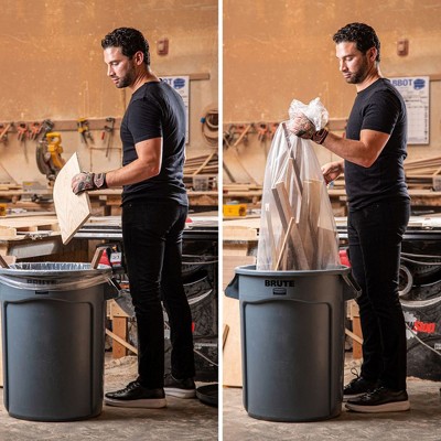 Heavy Duty Clear 20-30 Gallon Plastic Trash Bags, 100 Count