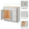 LOVMOR in Plywood Bath Vanity Cabinet with 3 Drawers without Top for Kitchen, Bathroom, Living Room - 3 of 4