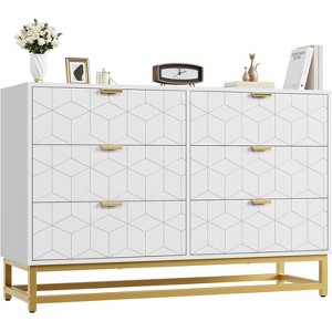 7 Drawer Dresser for Bedroom, 53.5¡± Large Dresser with Metal Legs, Chest Organizer with Wide Storage,Chest of Drawers for Bedroom, Living Room - 1 of 4
