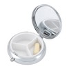Unique Bargains 3 Grid Round Pattern Design Pill Case 1 Pc - 2 of 4