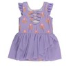 RuffleButts Girls Flutter Sleeve Leotard - 2 of 4