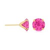 Ross-Simons 4.80 ct. t.w. Pink Topaz Martini Stud Earrings in 14kt Yellow Gold - 3 of 4