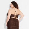 Women's Open Back High Neck Sequin Sweater Tank - Wild Fable™ - 3 of 3