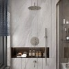CLIHOME 10-Inch Three-function Wall Mount Round Shower System Set With Bathtub Spout - 3 of 4