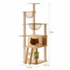 Chery Life Modern Cat Tower with Scratching Posts, Top Perch, Acrylic Hammock - 3 of 4