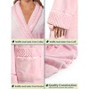 PAVILIA Soft Plush Women Fleece Robe, Cozy Warm Housecoat Bathrobe, Fuzzy Female Long Spa Robes - 3 of 4