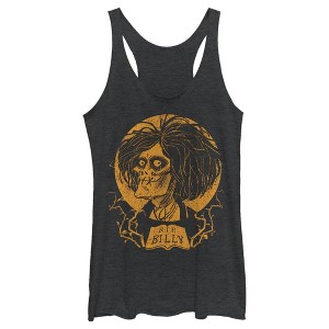 Women's Disney Hocus Pocus Billy Zombie Portrait Racerback Tank Top - 1 of 3