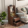KTMBDW Nightstand End Table - Night Stand Bedside Table with Type-C Charging Station,2 Drawers Storage - Boho Night Stands for Bedroom - 4 of 4