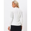 INSPIRE CHIC Women's Fringe Long Sleeve Button Down Disco Party Shirts - 4 of 4