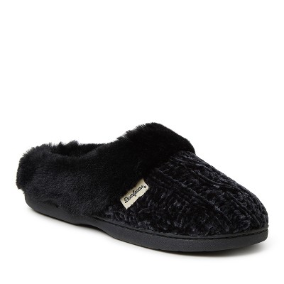 dearfoams chenille womens clog slippers