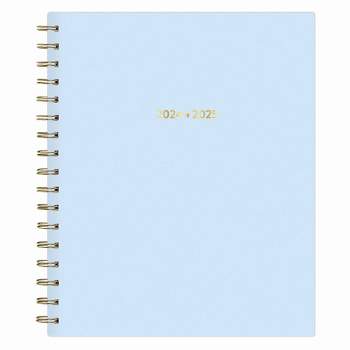Color Me Courtney for Blue Sky 2024-25 Weekly/Monthly Planner 9"x7" Soft Touch Light Blue