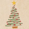 Linum Home Textiles Christmas Tree - Embroidered Luxury 100% Turkish Cotton Hand Towels (Set of 2) - 3 of 3