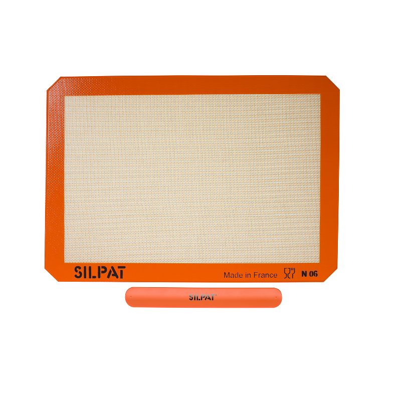 Silpat Premium Non-Stick Half Sheet Size Silicone Baking Mat w/Storage Band, 11-5/8 x 16-1/2, 1 of 5