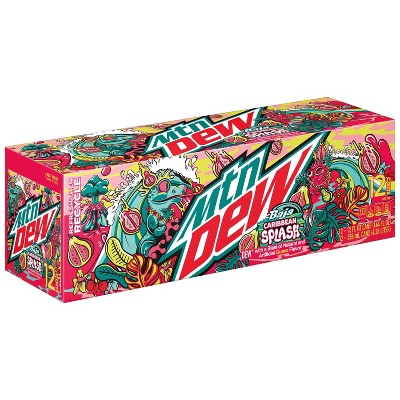 Mtn Dew Baja Caribbean Splash Soda - 12pk/12 Fl Oz Cans : Target