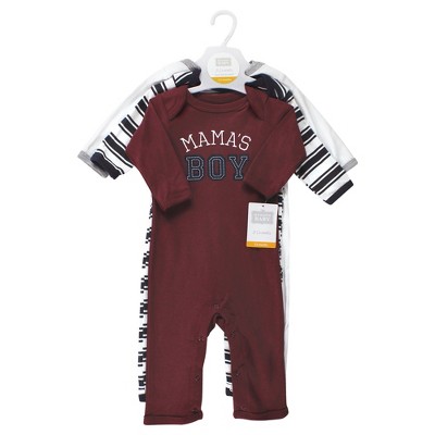 Hudson Baby Infant Boys Cotton Coveralls, Mamas Boy Target