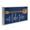 Stupell Industries On Lake Time with Oar Framed Giclee Art, Gray, 30" x 13" - 2 of 4