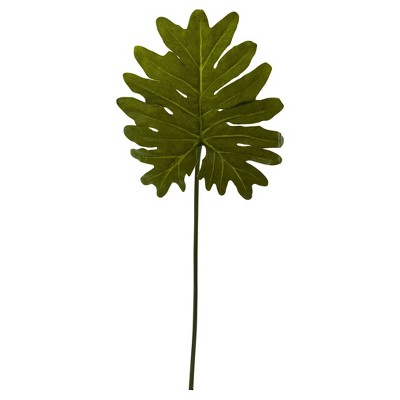 Selloum Philo Single Leaf Stem 12pk - Nearly Natural: Indoor Faux ...