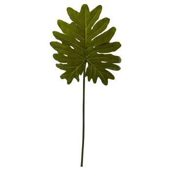 Selloum Philo Single Leaf Stem 12pk - Nearly Natural