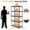 5-Tier Garage Storage Racks, Adjustable Utility Shelves, Industrial-Grade Shelving, Holds 3860 lbs, Heavy-Duty Storage for Garage, Kitchen, Basement - 4 of 4