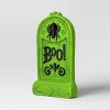21" 'Boo!' Plastic Glow Tombstones Halloween Decorative Prop Neon Green - Hyde and EEK! Boutique™ - 3 of 3