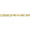 Black Bow Jewelry 10k Yellow Gold 5.35mm Hollow Figaro Chain Necklace - 3 of 4