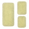 Radiant Bathroom Rugs Set, Washable Rug, Extra Soft and Absorbent bath Rug, Kitchen Mat, Bath Mat Set, Bath Floor Mat Non-Slip, 3 Pcs Set, Green - 2 of 4