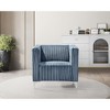 Home Design Gavin Velvet Square Arm Chair - 2 of 4