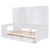 KIGFTSOD Wooden Daybed With Three Drawers, and All-in-One Cabinet, Desk and Shelves - 4 of 4
