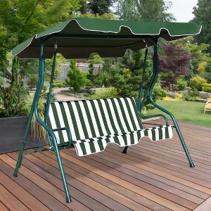 SUGIFT 3-Seat Patio Swing Glider Chair with Canopy - 1 of 4