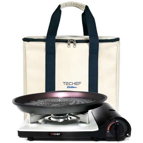 Techef Stovetop Korean Grill Pan And Stove Set With Carrying Bag Target