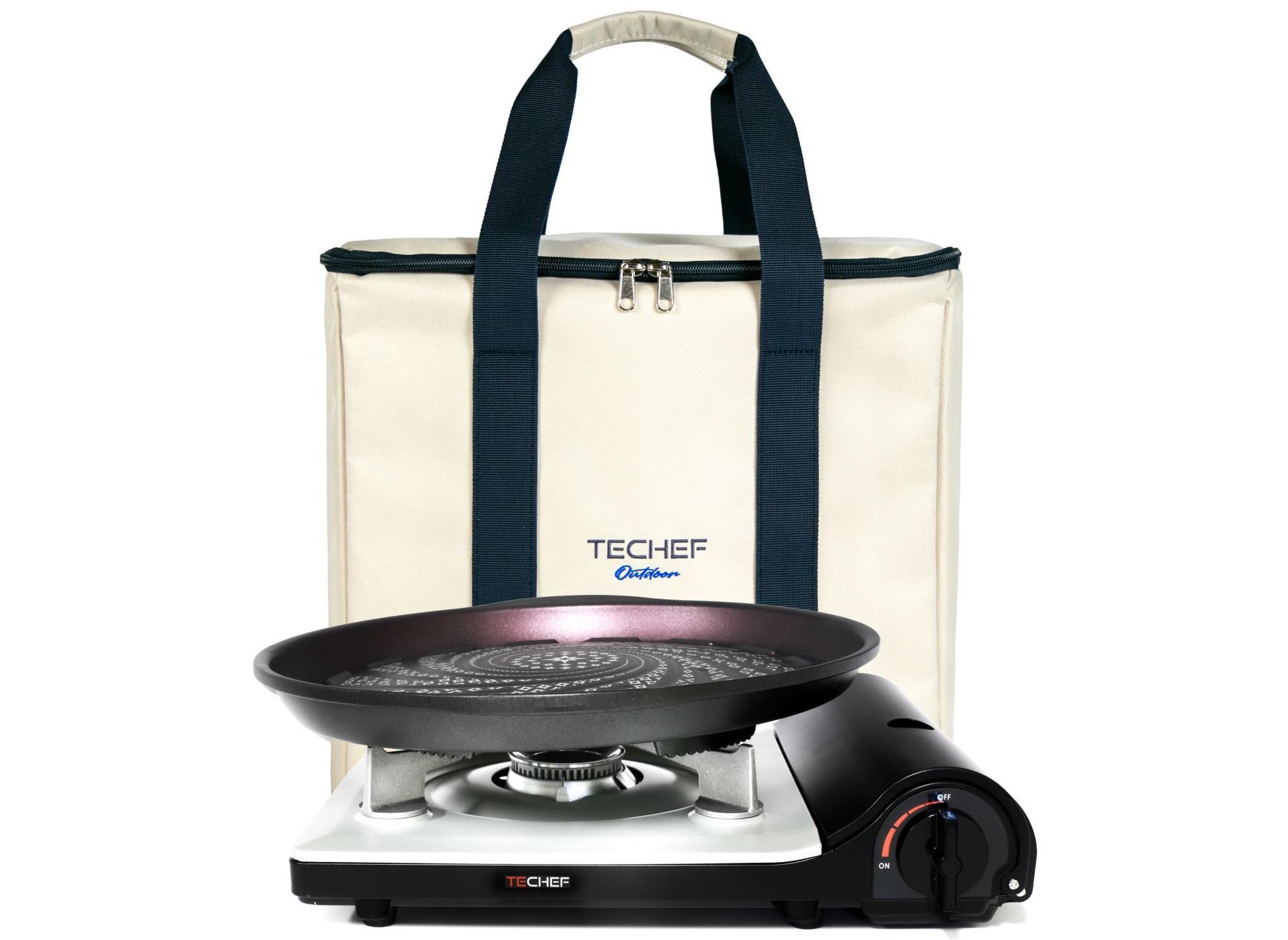 TECHEF - Stovetop Korean Grill Pan and Stove Set with Carrying Bag