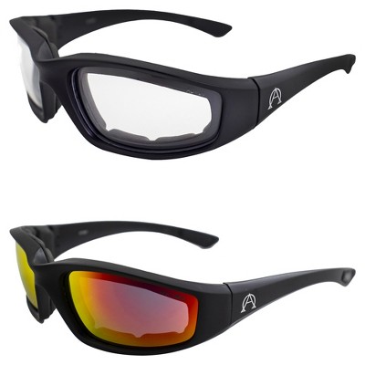 2 Pairs of Alpha Omega AO1 Sunglasses with Clear, Drive Mirror