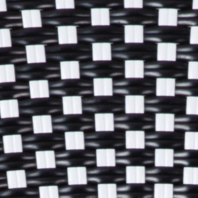 black & white rattan/natural frame