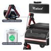 JUJABU Foldable Rollator Walker with Seat, 8'' Wheels, 6-Position Height, Aluminum & Carbon Steel - 3 of 4