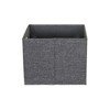 Storage Cubes 2 pack, Blended Poly-Cotton Canvas, Foldable Fiberboard Frame with Cut-out Handles - 4 of 4