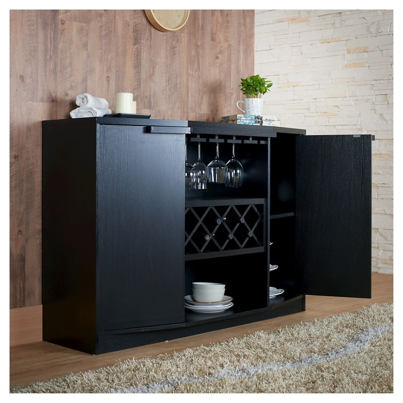 Rosio Transitional Criss Cross Wine Storage Dining Buffet Black - HOMES: Inside + Out, 5 of 9