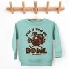 SmileyWorld This Is How We Bowl Turkey - Toddler Graphic Sweatshirt and Youth Graphic Sweatshirt - 2 of 3