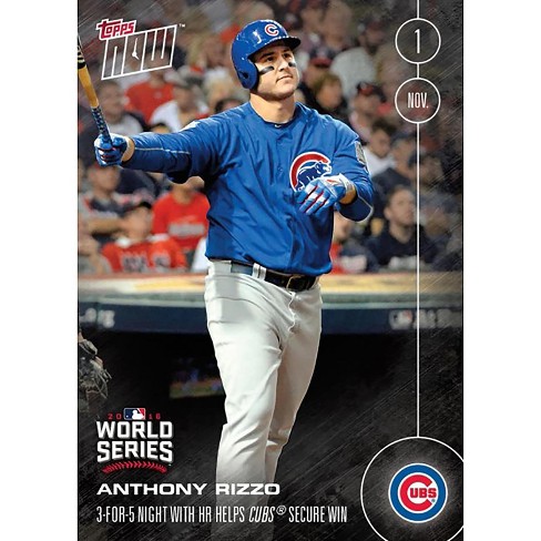 Topps Mlb Chicago Cubs Anthony Rizzo #652a 2016 Topps Now Trading Card :  Target