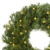 Casafield Artificial Christmas Wreath for Front Door, Window or Mantel, Green Fir Indoor/Outdoor Holiday Décor - 2 of 4