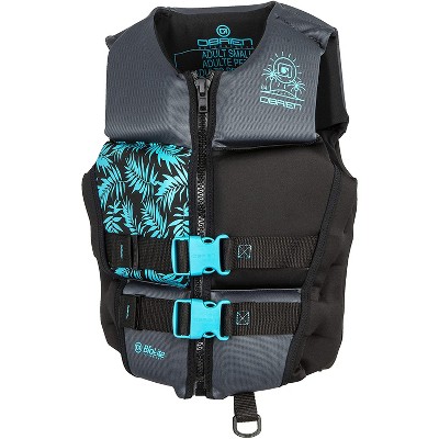O'Brien Watersports Ladies Flex V-Back Lightweight Water Adult Safety Life Jacket Sport Vest Outerwear, Aqua, Size Women's Small