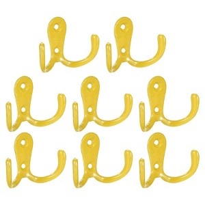 Unique Bargains Wall Zinc Alloy Double Prong Retro Hooks for Hanging - 1 of 4