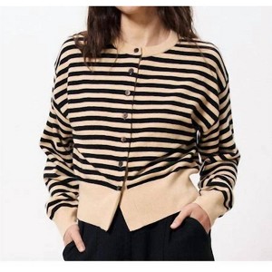 Women's Noumea Striped Cardi - FRNCH - 1 of 4