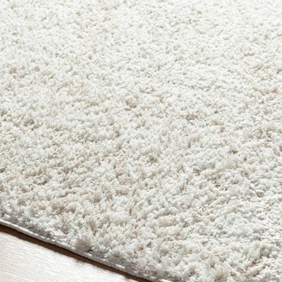 Jalon Off-White Synthetic Rectangular Area Rug 5'3" x 7'