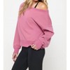 Women's La Vida Off Shoulder Sweatshirt - SPIRITUAL GANGSTER - 3 of 4
