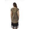Riviera Sun Rayon Crepe Batik Marble Short Sleeve Umbrella Dress - 3 of 3