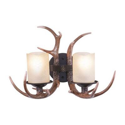 Vaxcel Yoho 2 - Light Sconce in  Black Walnut