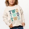 The Juniper Shop Two Two Two Toddler Graphic Sweatshirt - 2 of 3